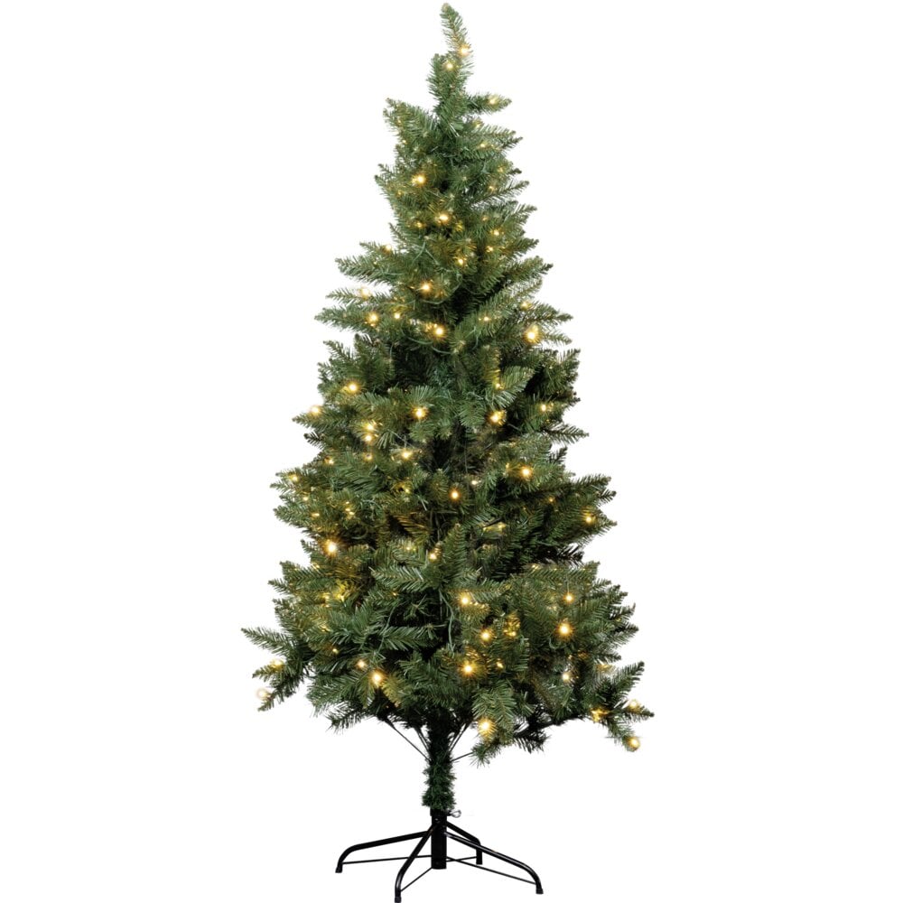 Sapin de Noël lumineux 503 branches 150LED blanc chaud Ø106xH180cm | GIFI