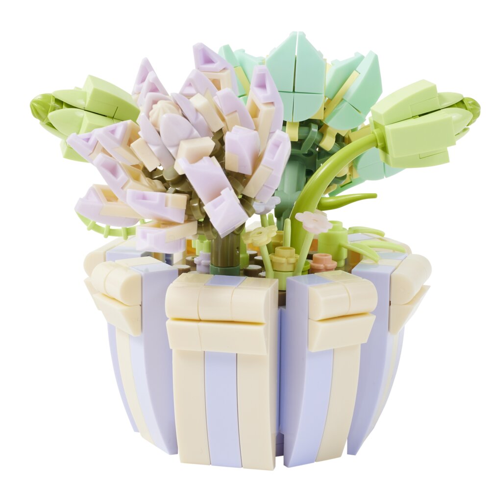 Vente chaude En Gros Bloc De Construction Jouets Fleurs Bouquet Ensemble De Cons