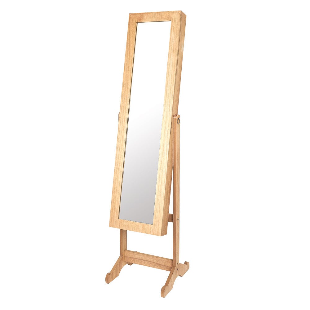 Miroir psyché range bijoux sur pieds en bois GIFI