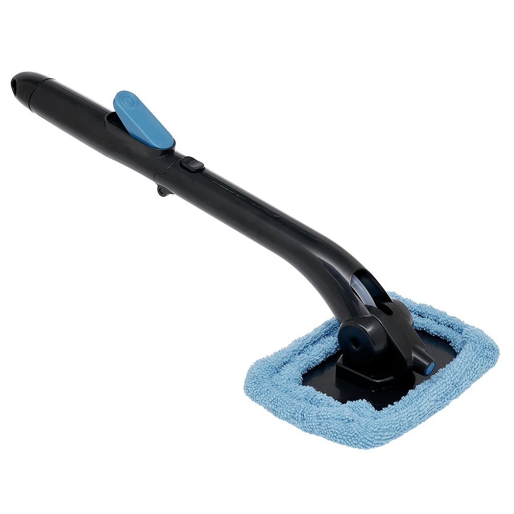 Kit Nettoyage Pare-brise MUXItrade - 2 Poignées Long Manche, 4 Tampons Microfibre - Pour Voiture
