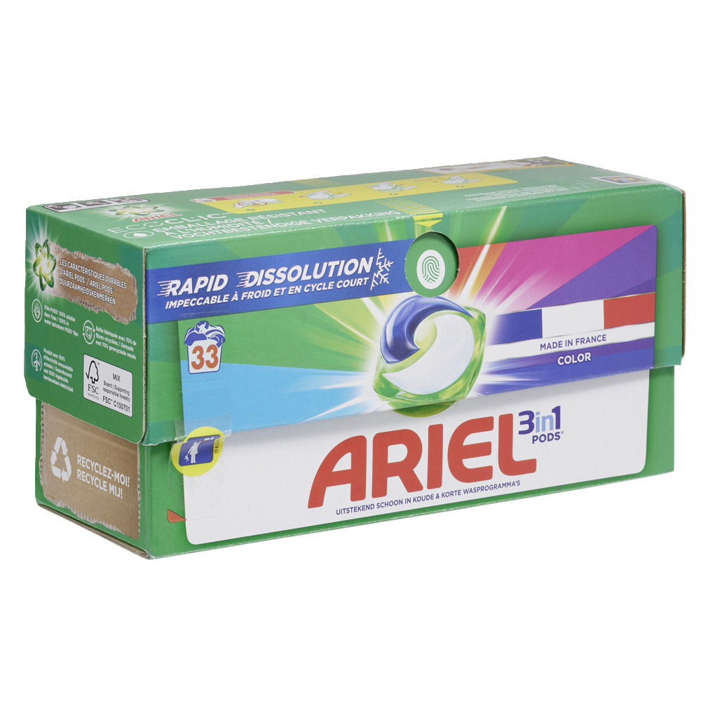 Lot De 3 Boîtes Ariel Grandiose Couleurs - 21 Capsules Chacune (63 Pods Au Total) - Lessive Pour Machine