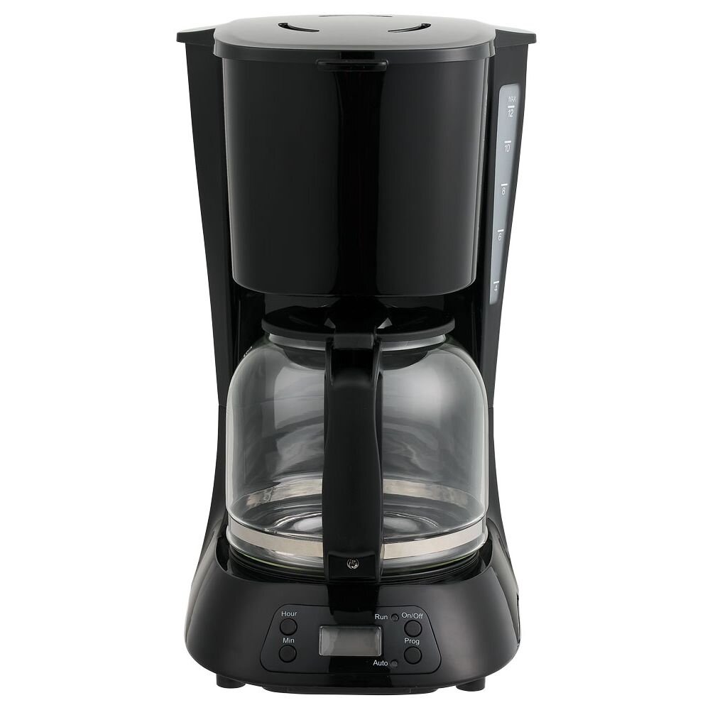 Cafetière programmable Homday noire 1,5L | GIFI