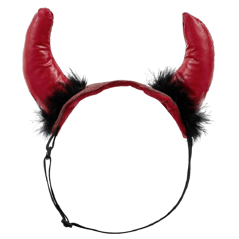 Pinces à Cheveux Corne De Diable Noires - Accessoire Cosplay Halloween - Résine - Pour Déguisement Et Fête - 1
