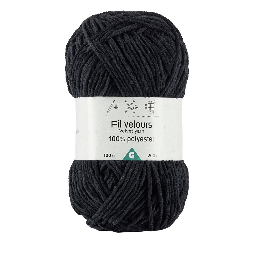 Fil à Tricoter Alma Egeo Noir/Blanc - 1 Kg - Laine - Cône - Neuf
