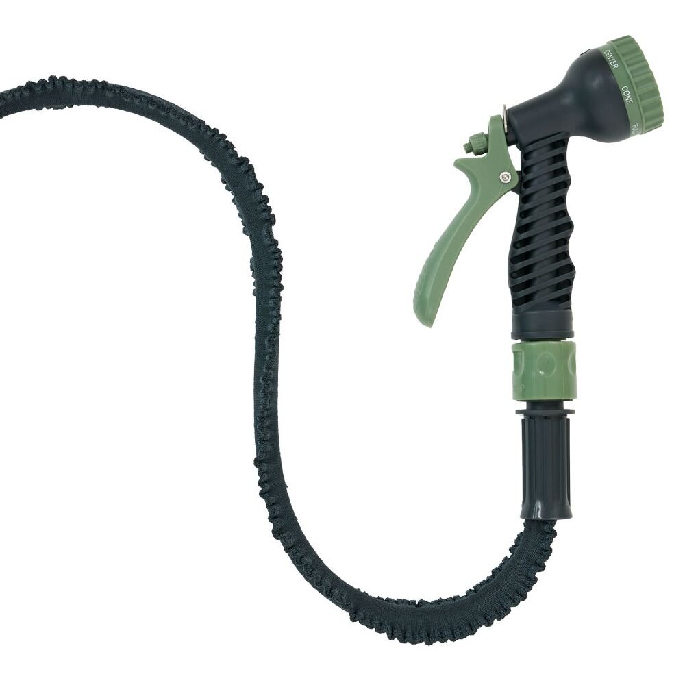 Tuyau Arrosage Extensible 30m QWORK - Avec Pistolet 7 Fonctions - Flexible, Sans Fuite - 8