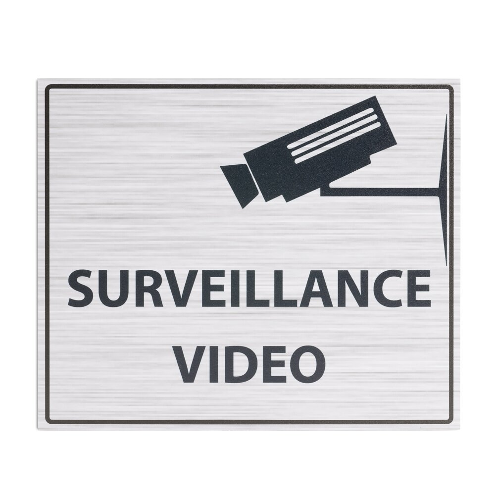 Plaque signalétique "Surveillance vidéo" 24x20 cm GIFI — free download