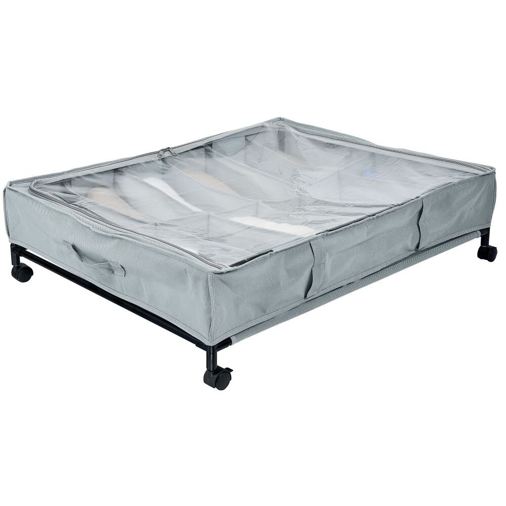 Mophorn Lot De 4 Sacs De Rangement Sous Lit 90 L, Organisateurs Avec Couvercles Transparents Pour Vetements Chaussures Et Couvertures Parfaits Pour La Chambre Ou La Maison Gris 89997182